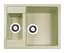 Кухонная мойка Adamant Duplex 610x495x200 ivory 490223, Бежевый - миниатюра 1
