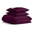 Комплект постільної білизни Cosas Plum CS4 Полуторний марсала (Ranfors77_CherryDark_El-StarGrey_160) - мініатюра 1