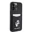 Чехол Karl Lagerfeld PU Saffiano Card Slot Metal Karl и Choupette Cover для iPhOne 15 Pro Max Black (57983116853) - миниатюра 4