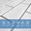 Самоклеюча стінова панель 3D NEW CULTURAL WALL 70x70cmx4mm WHITE+SILVER (D) SW-00001502 - мініатюра 4