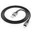 Дата кабель Hoco X86 Spear USB to MicroUSB (1m) Black - мініатюра 3