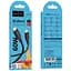 Дата кабель Hoco X124 Bien silicone Type-C to Type-C 60W (1m) Black - мініатюра 3