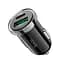 Адаптер автомобильный HOCO Leading car charger Z44 2 usb 20W черный - миниатюра 1