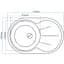 Мийка кухонна Valetti 18N гранітна 780х500 мм сіра - мініатюра 6