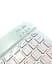 Бездротова клавіатура VHG QS-1010 Wireless Keyboard, White-Pink - мініатюра 3