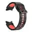 Ремешок для Samsung Galaxy Watch 6 40mm 6 44mm - черно-красный ширина крепления 20мм силикон Watchbands Ribbed (W11-4WB43811186) - миниатюра 2