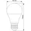 LED лампа Titanum A60 8W E27 4100K (TLA6008274) - мініатюра 3