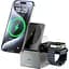 Бездротовий зарядний пристрій WiWU Wi-W030 3in1 Wireless Charger with MagSafe Black [121107] - мініатюра 2