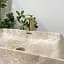 Умивальник VBI Arabba M beige stone matt накладний VBI-013504 - мініатюра 5