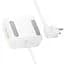 Сетевое зарядное устройство удлинитель Hoco AC28 USB/3 Type-C PD 45W 2 розетки 2m белый - миниатюра 4