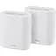 ASUS Маршрутизатор ExpertWiFi EBM68 2PK white AX7800 3xGE LAN 1x2.5GE WAN 1xUSB3.2 WPA3 OFDMA MESH - миниатюра 1