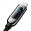Кабель Baseus Display Fast Charging Cable Type-C to Lightning 20W 2m CATLSK-A01 Black - миниатюра 3