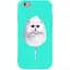 Чохол-накладка Toto Pure TPU 2 mm Print Case Apple iPhone 6/6s #9 Cat Candy Mint - мініатюра 1