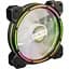 Вентилятор 120 мм Frime Iris LED Fan Think Ring RGB HUB 1200 ±10% об/хв живлення 6pin гідродинамічний підшипник 120х120х25 мм - мініатюра 1