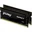 Модуль пам'яті Kingston Fury DDR4 32Gb (2x16) Impact 3200 MHz Sodimm (KF432S20IBK2/32) - мініатюра 2