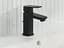 Змішувач для умивальника S-розміру Grohe Cubeo 1016942430 Чорний матовий - мініатюра 8