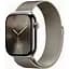 Смарт-годинник Apple Watch Series 10 GPS + Cellular 46mm Natural Titanium Case w. Natural Milanese Loop - M/L (MWYC3) - мініатюра 1