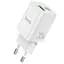 Сетевое зарядное устройство 1USB + Type-C Hoco N13 Bright PD30W+QC3.0 2A White - миниатюра 1