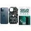 Защитная гидрогелевая пленка SKLO Back (тыл+грани без углов+лого) Camo для Apple iPhone 11 Pro (5.8) Серый / Army Gray - миниатюра 1