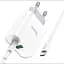 Адаптер сетевой HOCO C80A Type-C to Type-C cable rapido charger set C80A, 1USB/1Type-C, QC/PD, 20W, 3A Белый - миниатюра 4