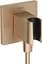 Шлангове під'єднання Hansgrohe FixFit Porter E з тримачем Brushed Bronze 26889140, Бронза - мініатюра 1