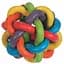 Flamingo Ball Colors фламинго игрушка для собак плетеный разноцветный мяч резина 10 см - миниатюра 1
