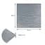 Панель 3D Silver 700x700x6mm (D) SW-00001951 - мініатюра 3