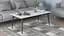 Стол журнальный трансформер Dandi Small Ferrum-decor 45x120(160)x70 Черный металл ДСП Белый 16 мм (FRD-106799) - миниатюра 1
