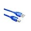 USB-кабель для принтера 3 метри синій - мініатюра 1