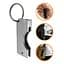 Захисний алюмінієвий чохол для ключа YubiKey 5 / 5C / Security Key NFC з брелком, Срібний, 1 шт - мініатюра 5