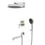 Душевая система скрытого монтажа Koer KB-66029-01 3 функции Black KR5483, Хром - миниатюра 4