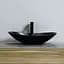 Умивальник Rea Royal 60 black mat накладний чорний REA-U0442, Чорний матовий - мініатюра 4