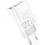 Мережевий зарядний пристрій Hoco C93A 3-USB White [112164] - мініатюра 6