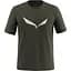 Футболка Salewa Solidlogo Dri-Release M Темно-оливковий - мініатюра 1