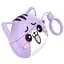 Наушники беспроводные Hoco EW48 Purple cat - фиолетовый кот 6942007610018 - миниатюра 1