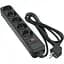 Мережевий фільтр живлення Patron 1.8 m3*1mm2 (SP-1052) 5 розеток BLACK (EXT-PN-SP-1052) - мініатюра 1