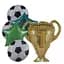 Набір фольгованих кульок "Кубок Чемпіона" 5 шт декоративні для свят - мініатюра 1