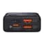 Зовнішній акумулятор Baseus павербанк Adaman Metal Digital Display Overseas Edition 30W 10000 mAh Black (PPAD040101) - мініатюра 7
