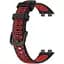 Ремінець DK для Huawei Band 8 / 9 Silicone Sport Band Nike (016452) (black / red) - мініатюра 1