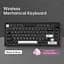 Игровая механическая клавиатура Akko 5075 V3 / Три режима подключения / Frost Pink Switch / Black White - миниатюра 2