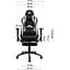 Геймерське крісло GT Racer X-2534-F Fabric Gray/Black Suede [121429] - мініатюра 12