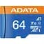 Карта пам'яті ADATA MicroSDXC Premier 64Gb Class 10 UHS-1 A2 + SD адаптер (AUSDX64GUICL10A1-RA1) [162345] - мініатюра 2