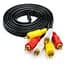 Кабель Atcom 3хRCA - 3хRCA (M/M), 1.8 м, Black пакет (10711) - миниатюра 1