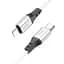 Дата кабель Hoco X86 Spear Type-C to Lightning 20W (1m) White - мініатюра 2