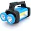 Ліхтар пошуковий SW-8802, 1LED+COB T6, 5W, 2+1+1 режим, 3600mAh, Black/Blue, IP40, USB кабель+4*LR06(немає в комплекті), 190х110х130мм, BOX - мініатюра 1