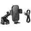 Холдер Hoco HW5 Journey wireless fast charging car holdercenter console Черный - миниатюра 3