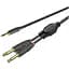 Готовый аудио кабель Roxtone miniJack 3.5 Stereo - 2xJack 6.3 mono GPT-C100-L3 3м - миниатюра 1