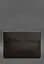 Кожаный чехол-конверт BlankNote на магнитах для MacBook 13 Темно-коричневый - миниатюра 2