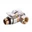 Кран кульовий кутовий з американкою Q Professional QP004 PN40 1/2″ антипротікання, Білий метелик - мініатюра 4