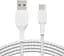 Кабель Belkin USB-A > USB-C заряджання/синхронізації 1м, 15Вт, Type-C, плетений, білий teh0013688 - мініатюра 7